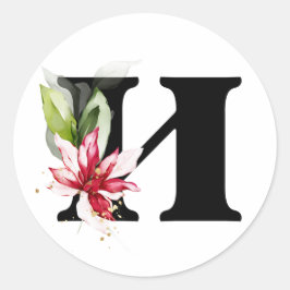 Adesivo inverno MONOGRAM alfabeto cirílico búlgaro Classe