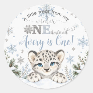 Adesivo Inverno Onederland Animais Árticos 1º Aniversário