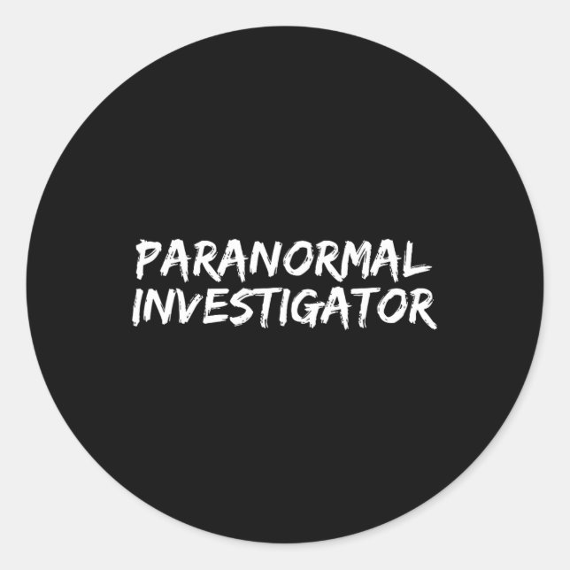 Adesivo Investigador Paranormal Fantasma caçando o Hallowe (Frente)