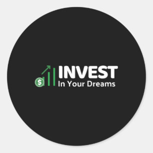 Adesivo Investir nos Dividendos de Investidores do Sonho