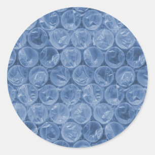 Adesivo Invólucro com bolhas de ar azul