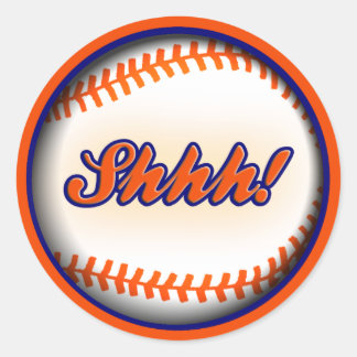 Adesivo Invólucro da festa surpresa do fã de basball