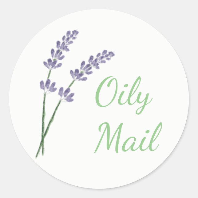 Adesivo Invólucro essencial do óleo (Frente)