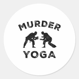 Adesivo Ioga Assassino Humor Jiu-jitsu Paz Interior Bjj En