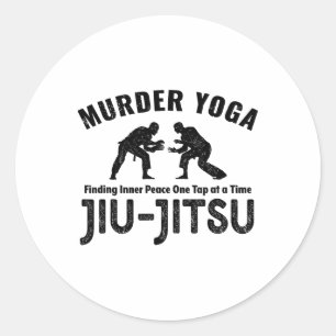 Adesivo Ioga Assassino Jiu-jitsu Engraçado Paz Interior Ag