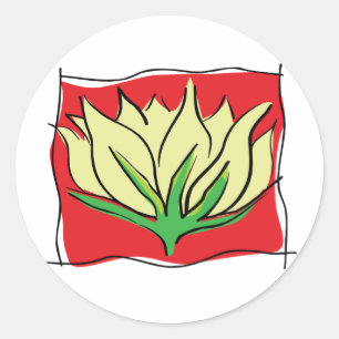 Adesivo Ioga da flor de Lotus