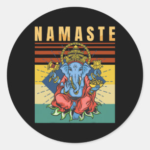 Adesivo Ioga - Ganesha - Meditação Espiritual - Namaste -