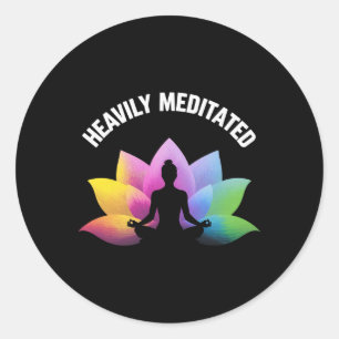 Adesivo Ioga Lótus Meditado Pesadamente Relaxar Lança Espí