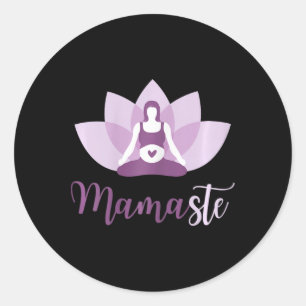 Adesivo Ioga Mãe Grávida Namaste Mamaste Para Mãe