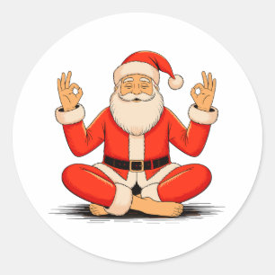 Adesivo Ioga Santa Namaste Meditação Natal Feriado