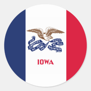 Adesivo Iowan Flag, Flag de Iowa