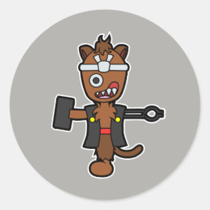 Adesivo Ippon-datara, monstro japonês do ferreiro