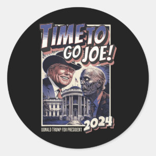 Adesivo Ir Joe Funny Pro Trump & Zombie Biden 2024