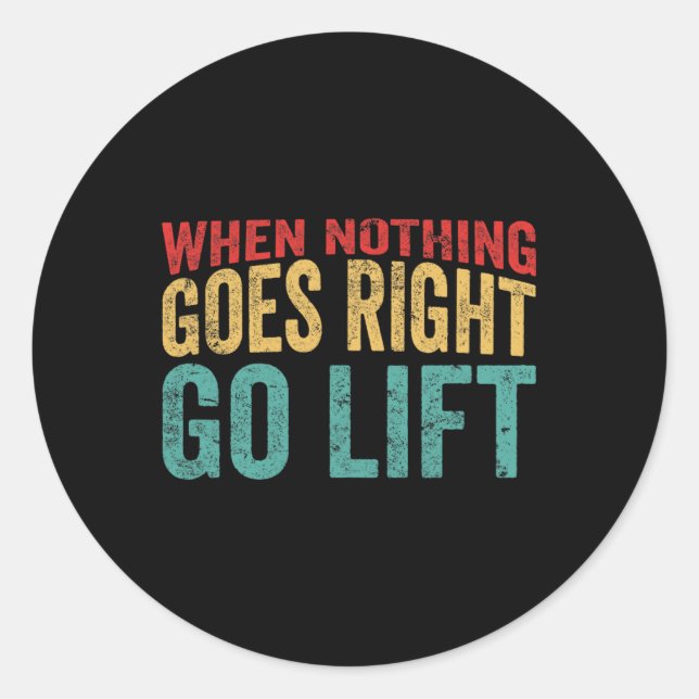 Adesivo Ir para a Elevação - Legenda Amusora para Construç (Frente)