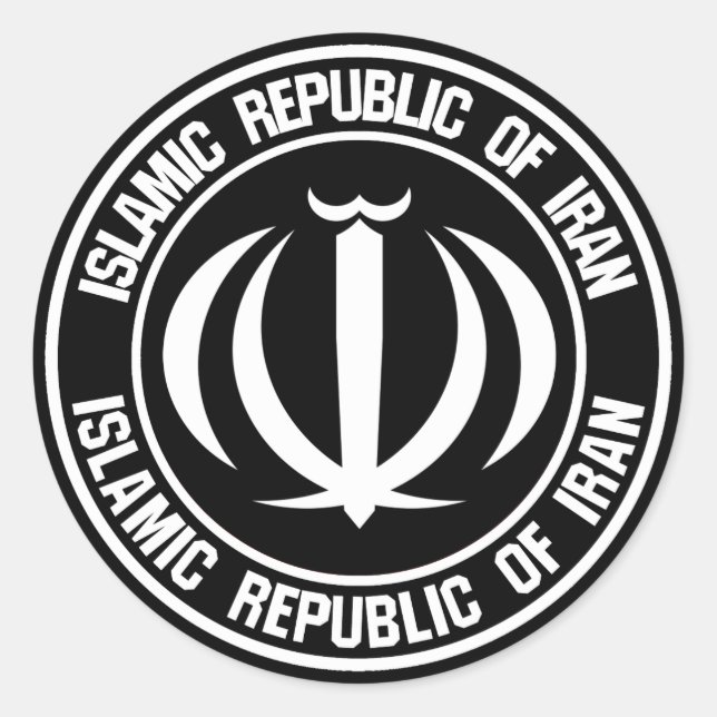 Adesivo Iran Round Emblem (Frente)