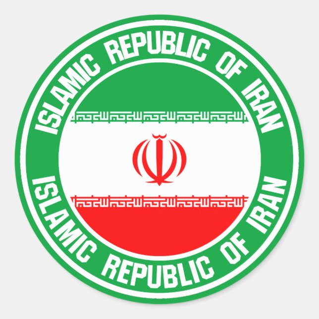 Adesivo Iran Round Emblem (Frente)