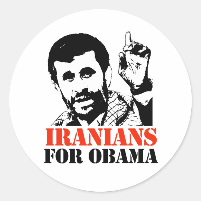 ADESIVO IRANIANOS PARA OBAMA (Frente)