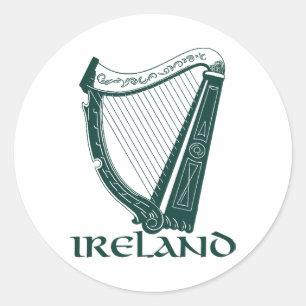 Adesivo Ireland Harp Design, Irish Harp