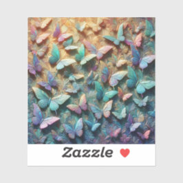 Adesivo Iridescent Butterfly Garden