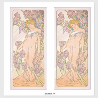 Adesivo Iris (1897) apresentada por Alphonse Mucha
