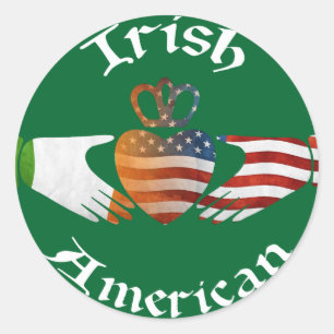 Adesivo Irish American Claddagh Stickers