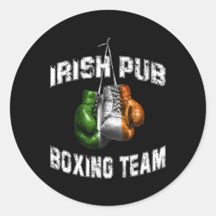 Adesivo Irish Boxing Funny Ireland Flag - Irish Pub