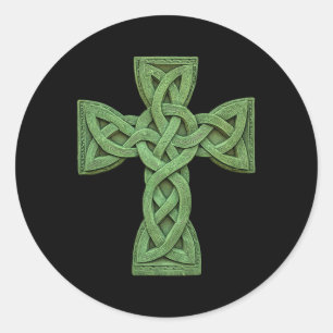 Adesivo Irish Celtic Cross Knot Christian Santa Trindade S
