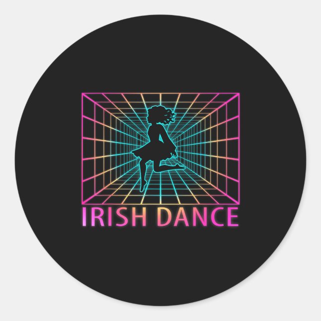 Adesivo Irish Dance Retro Dancer Gift  (Frente)