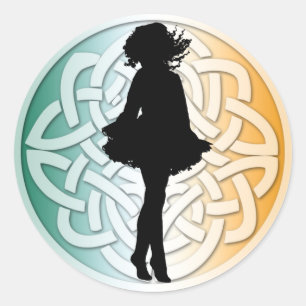 Adesivo Irish Dancer Celtic Flag Sticker