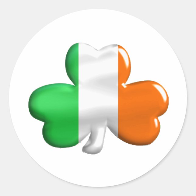 Adesivo Irish Flag Clover (Frente)