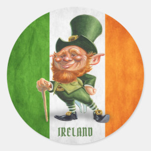 ADESIVO IRISH FLAG LEPRECHAUN