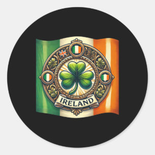Adesivo Irish Flag Lucky Shamrock Sticker