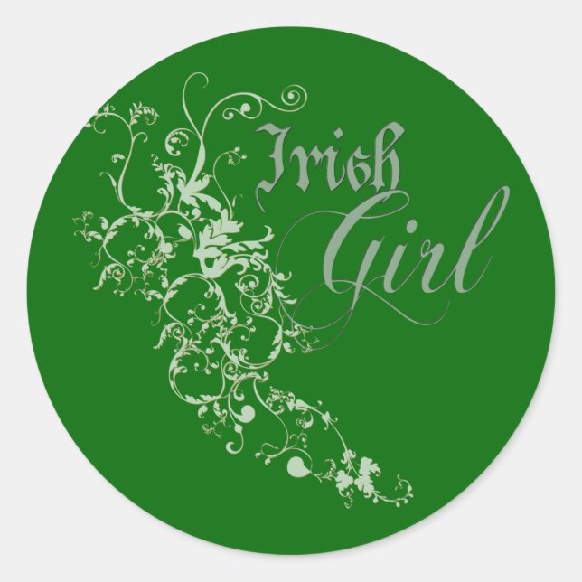 Adesivo Irish Girl (Frente)