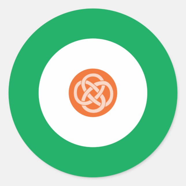 Adesivo Irish Mod Round Stick 1 (Frente)