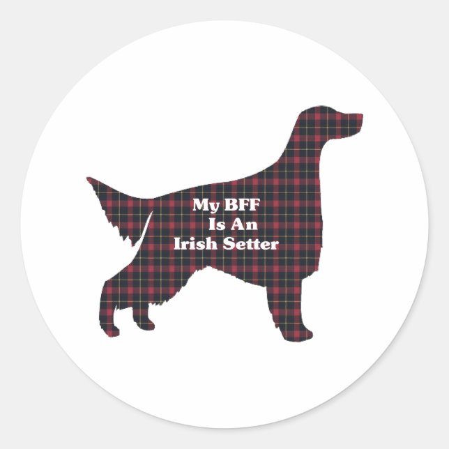 Adesivo Irish Setter BFF Sticker (Frente)