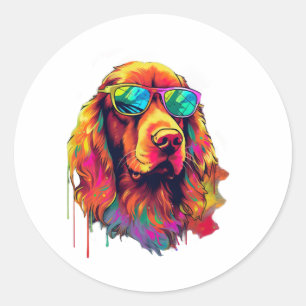 Adesivo Irish Setter Neon Design