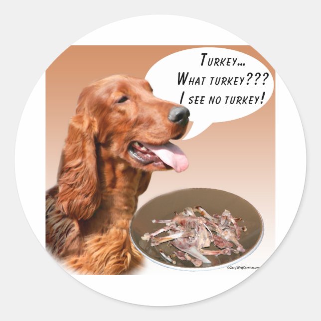 Adesivo Irish Setter Turkey (Frente)