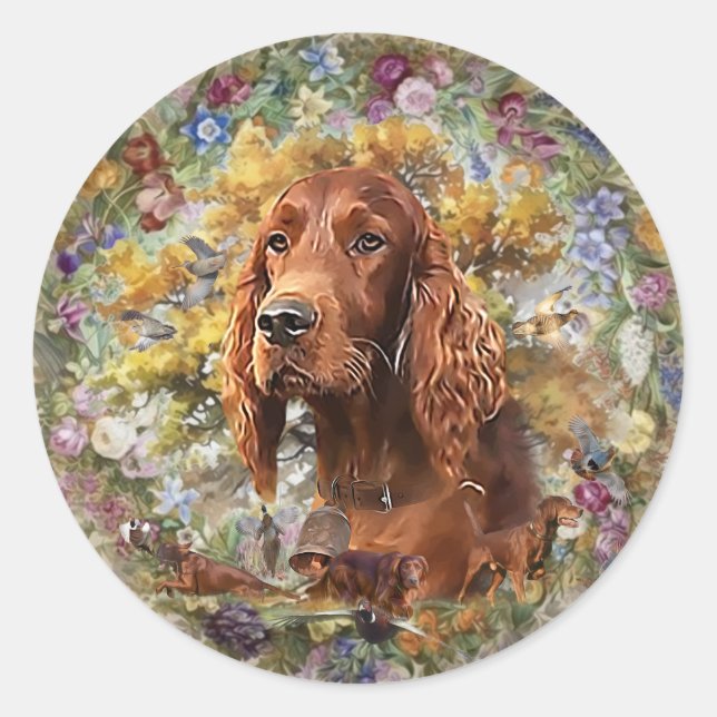 Adesivo Irish Setter - Ultimate Upland Bird Dog (Frente)