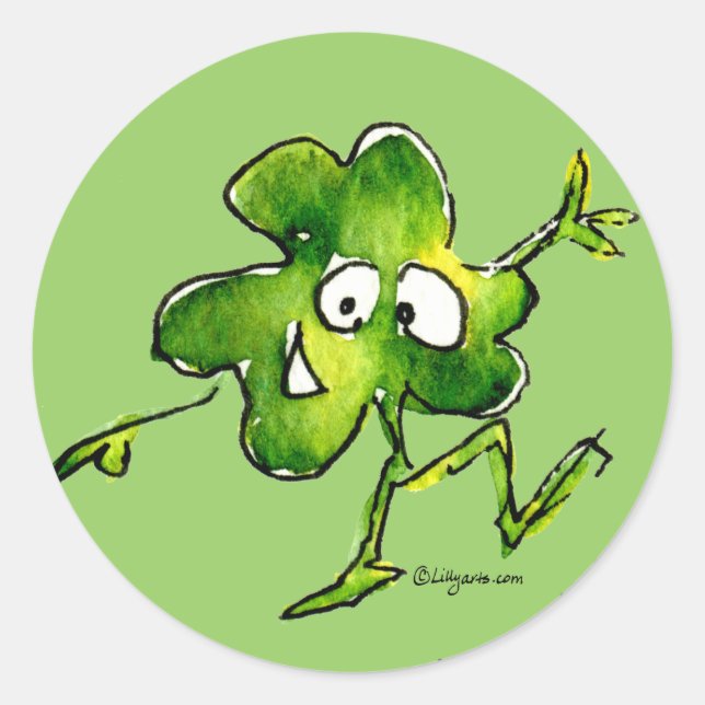Adesivo Irish Shamrock n Roll 01 Cartoon Sticker (Frente)