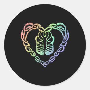 Adesivo Irish Step Dancing Celtic Knot Heart