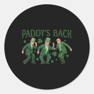 Adesivo Irish Trump Funny Dia de São Patrício Dancing Trum