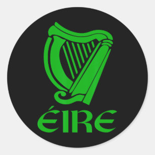 Adesivo Irlanda Eire Eireann Orgulho Irlandês Harpa Gaélic