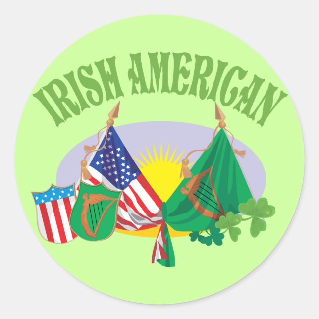 Adesivo Irlandês Americano (Frente)