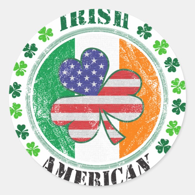 Adesivo Irlandês Americano: (Frente)