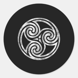 Adesivo Irlandês Celta Knot Newgrange Irlanda Espiral Tris