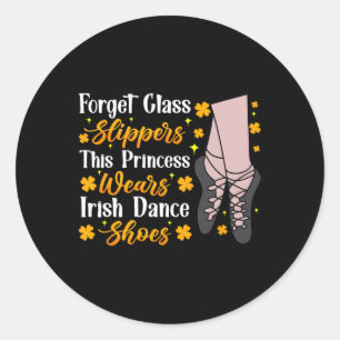 Adesivo Irlandês Dançando Esta Princesa Veste Dança Da Tor