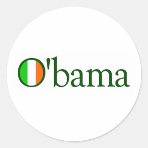Adesivo Irlandês de Obama