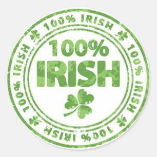 Adesivo Irlandês do Dia de São Patrício 100%