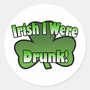 Adesivo Irlandês Eu Era Bebado Sticker