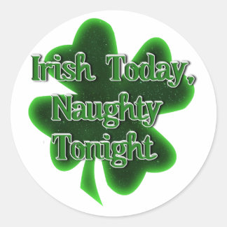 Adesivo Irlandês hoje Rua travessa hoje à noite. Dia de Pa